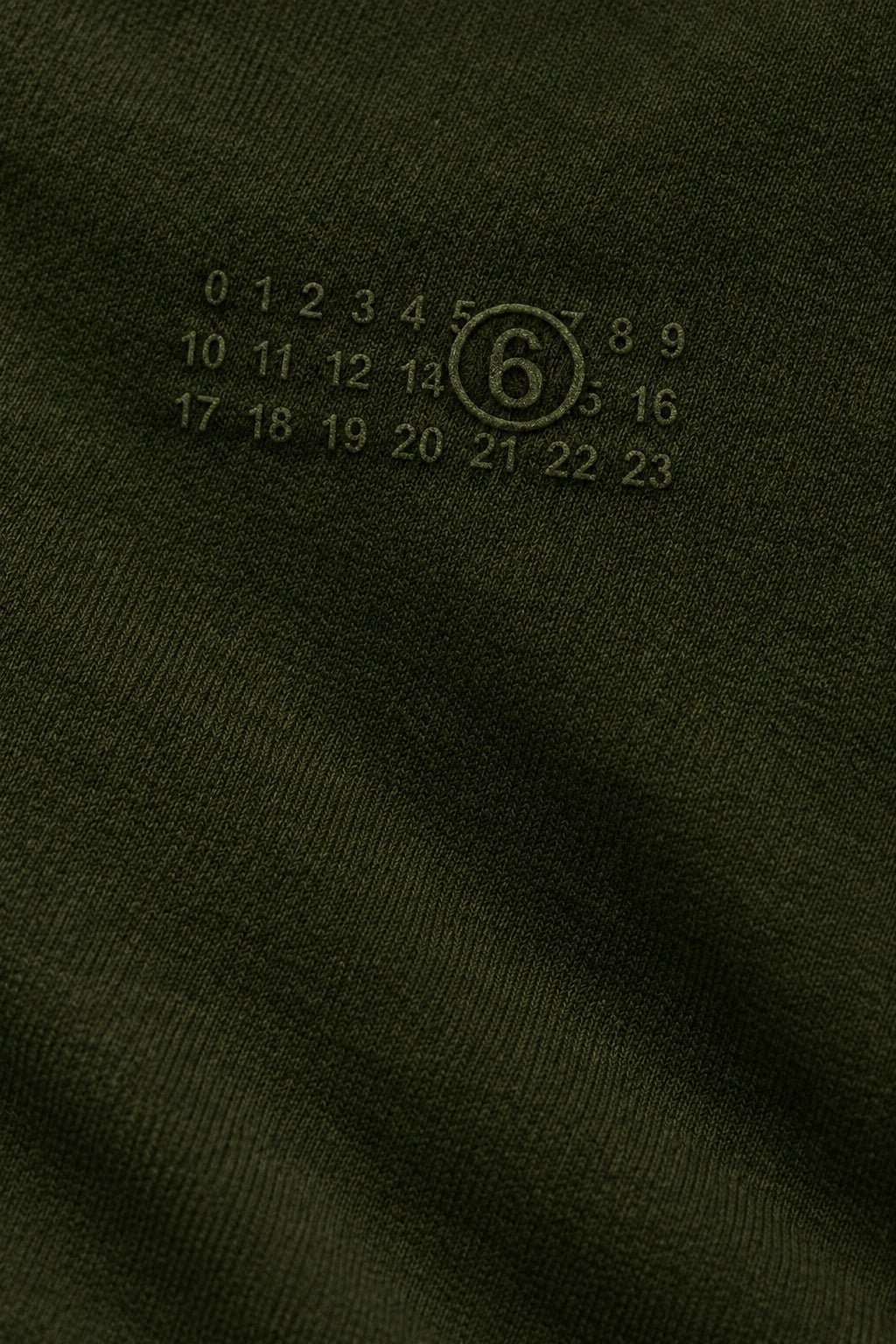 Felpa MM6 verde oliva logo Numeric - YES SHOPFelpeMM6 MAISON MARGIELAS6HG0033-0