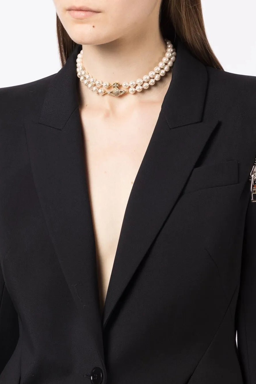 Choker due fili di perle Graziella oro - YES SHOPGioielliVIVIENNE WESTWOOD63030025-02R143-CN-Taglia unica