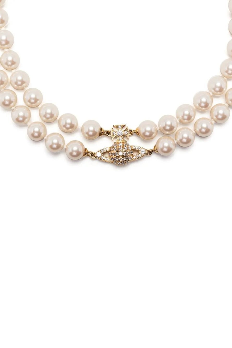 Choker due fili di perle Graziella oro - YES SHOPGioielliVIVIENNE WESTWOOD63030025-02R143-CN-Taglia unica