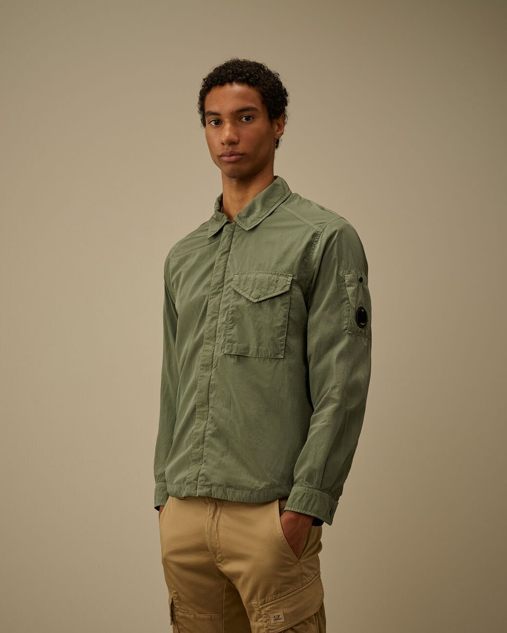 Overshirt verde Chrome - r con zip - YES SHOPGiubbottiC.P. COMPANY20CMOS710A-005904G -XXS6346145925771