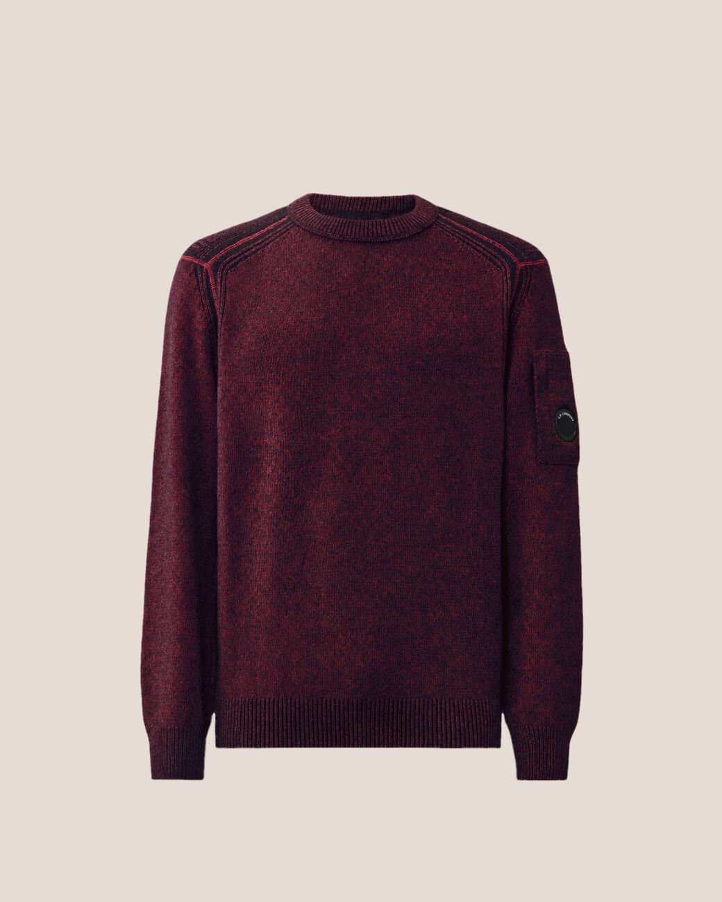Maglia Fleece Knit Lens Contrast bordeaux - YES SHOPMaglioniC.P. COMPANY21CMKN297A/006170A-35041863710971
