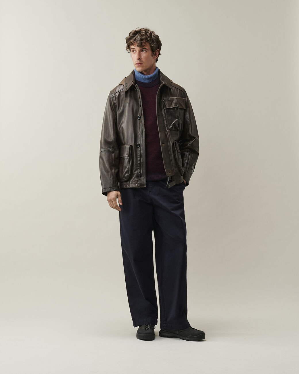 Maglia Fleece Knit Lens Contrast bordeaux - YES SHOPMaglioniC.P. COMPANY21CMKN297A/006170A-35041863710971