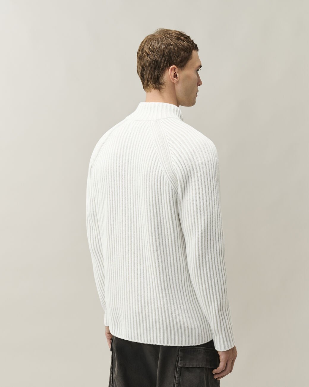 Cardigan Fleece Knit Lens Full Zip bianco - YES SHOPMaglioniC.P. COMPANY21CMKN300A/006170A-37631863710971