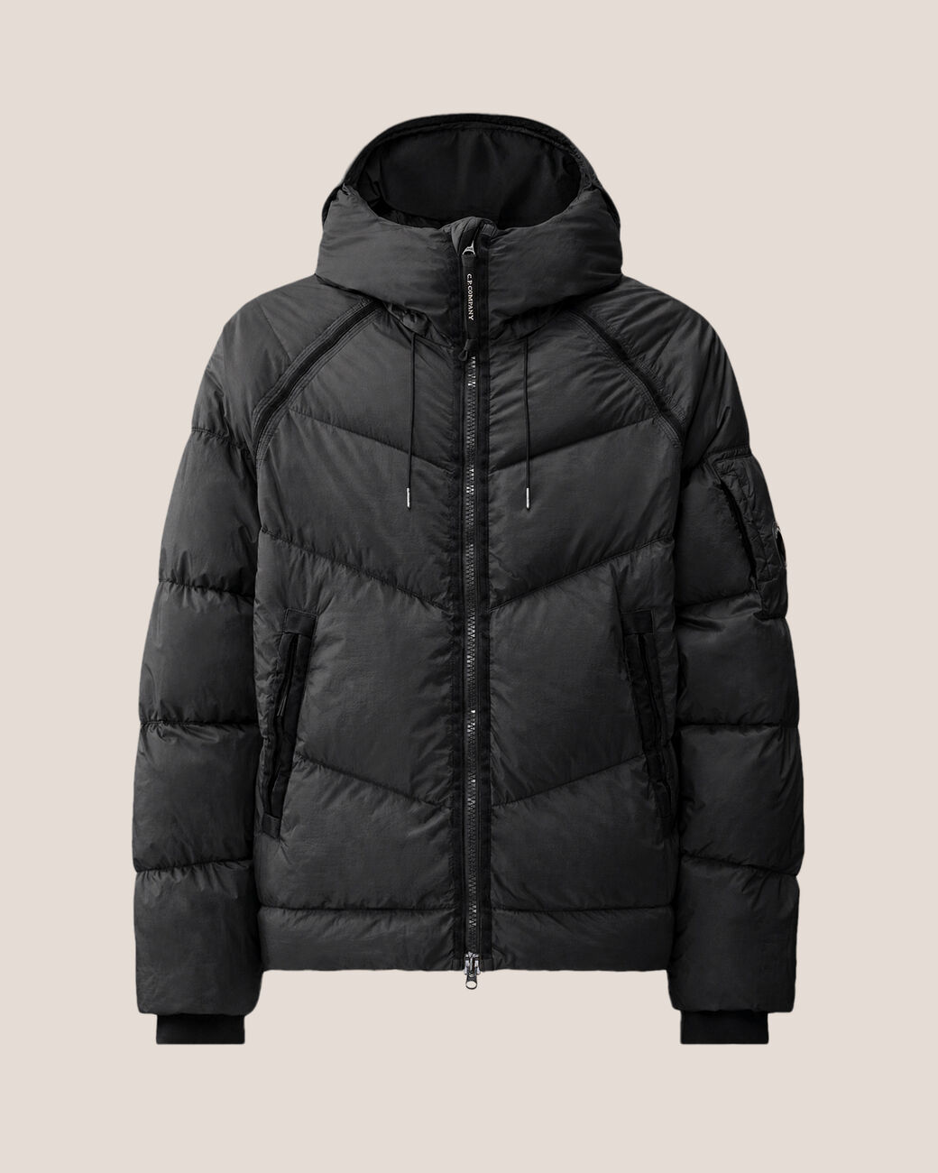 Piumino Down Shield Lens Hooded Puffer nero - YES SHOPGiubbottiC.P. COMPANY21CMOW210A/110655G-31521863710971