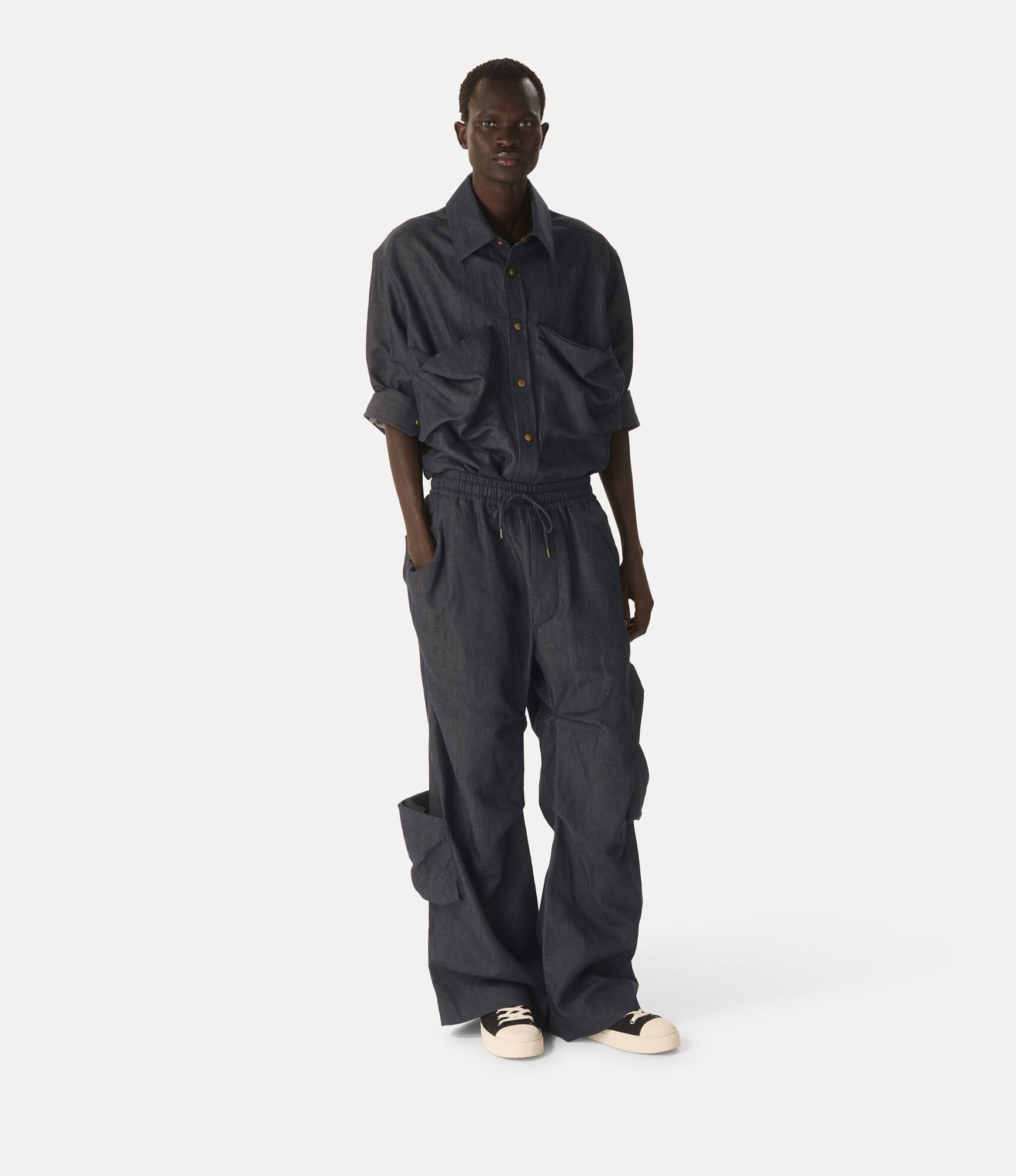 Overshirt Achilles grigio scuro - YES SHOPCamicieVIVIENNE WESTWOOD2401004J-W01D9-ACHILLES OVERSHIRT-XXS3975131776771