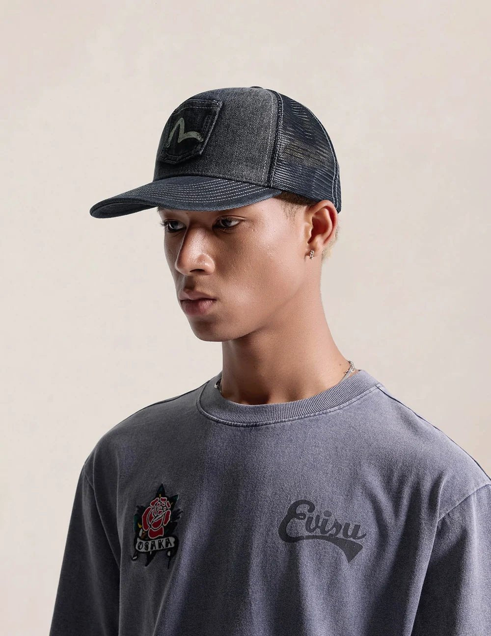Cappello Seagull Pocket Denim black Mesh - YES SHOPCappelliEVISU2EAEJM6HT6040XXDN-Taglia unica7720273197871