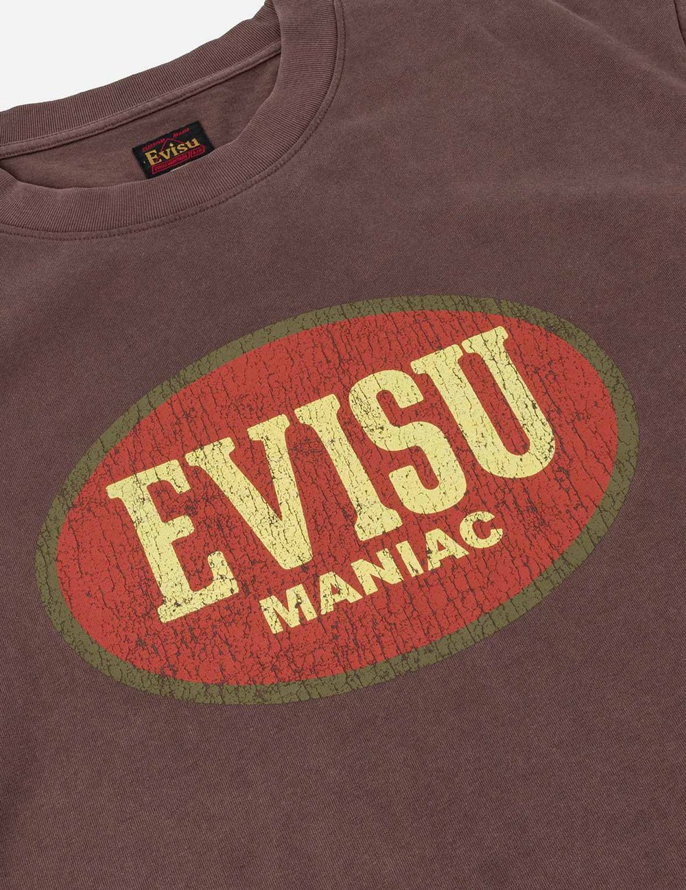 T-shirt marrone con logo maniac - YES SHOPT-shirtEVISU2ESEJM6TS6020-XXS5129245925771
