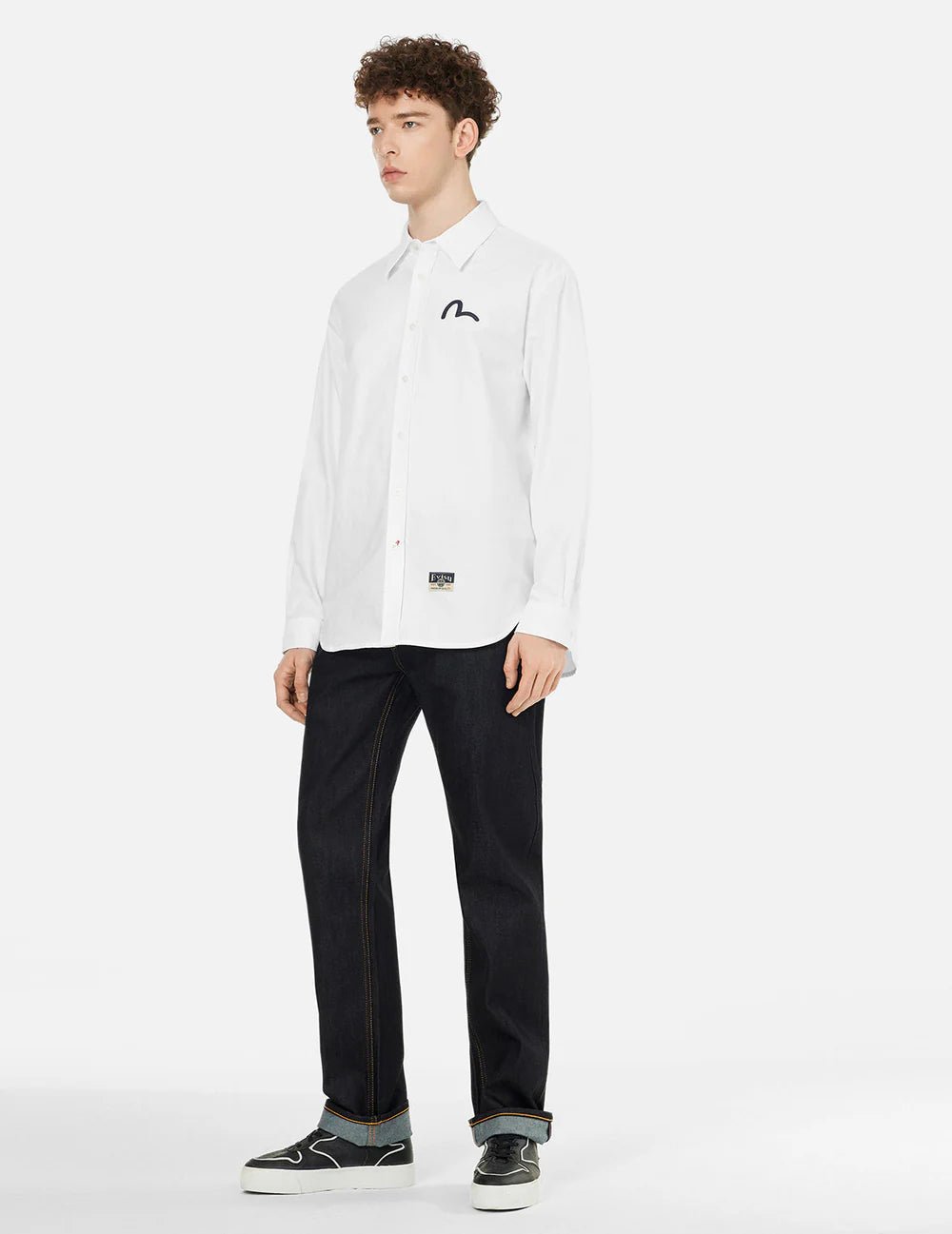 Camicia Oxford bianca con logo gabbiano - YES SHOPCamicieEVISU2ESHTM5SL1243-XXS1483748964771