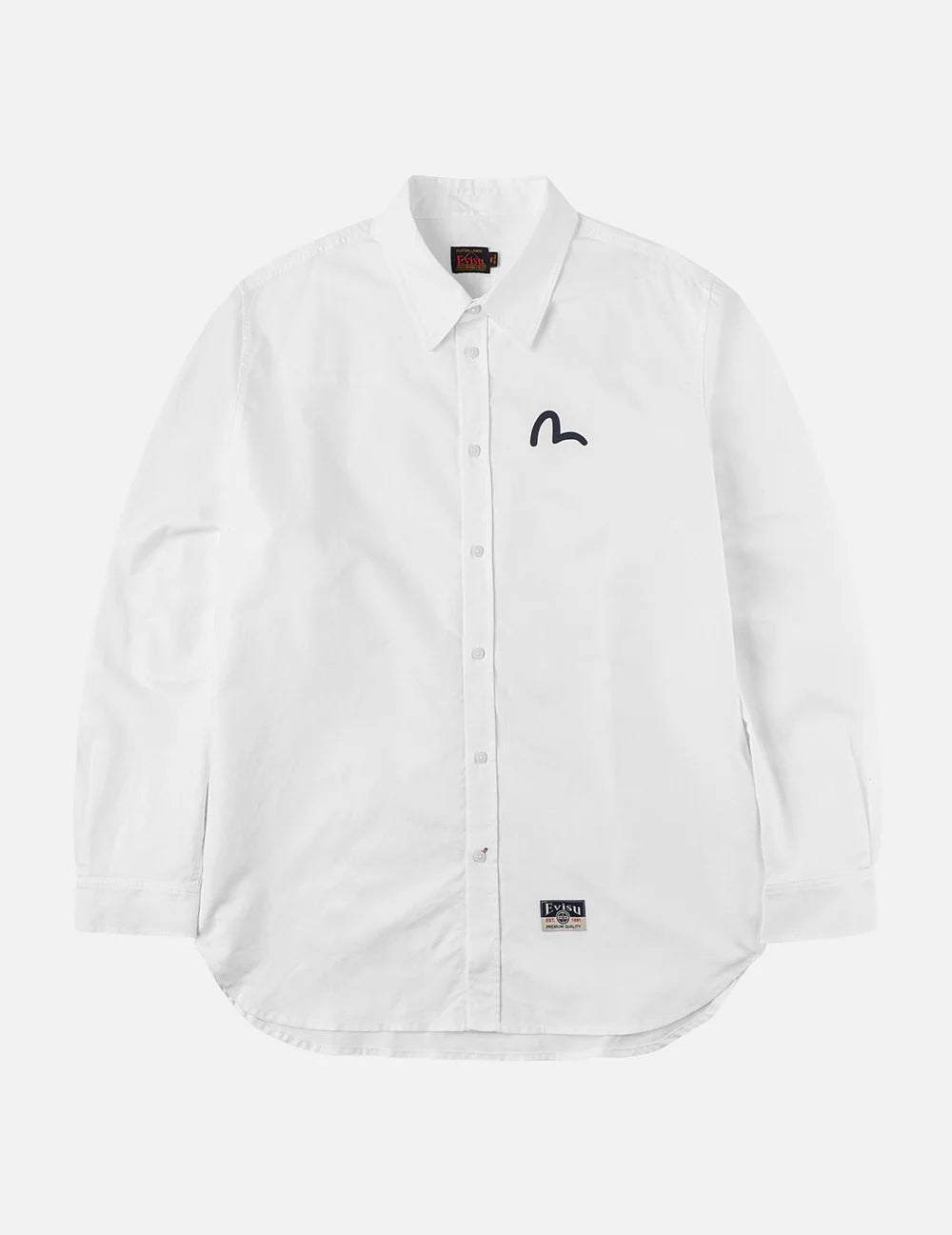 Camicia Oxford bianca con logo gabbiano - YES SHOPCamicieEVISU2ESHTM5SL1243-XXS1483748964771