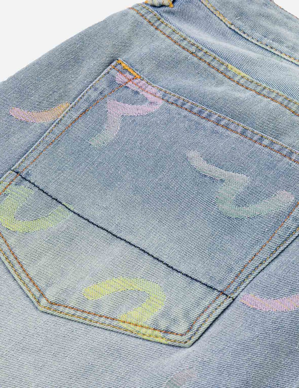 Bermuda in denim All - over Seagull Jacquard - YES SHOPBermudaEVISU2ESHTM6DS1055-W251933748964771
