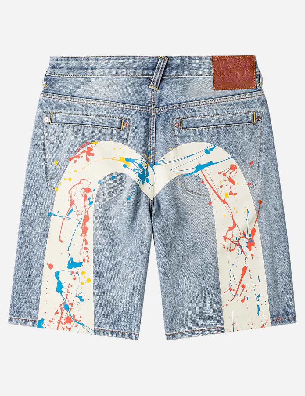 Bermuda in denim chiaro Daicock tinti a spruzzo - YES SHOPBermudaEVISU2ESHTM6DS1060-W285663748964771