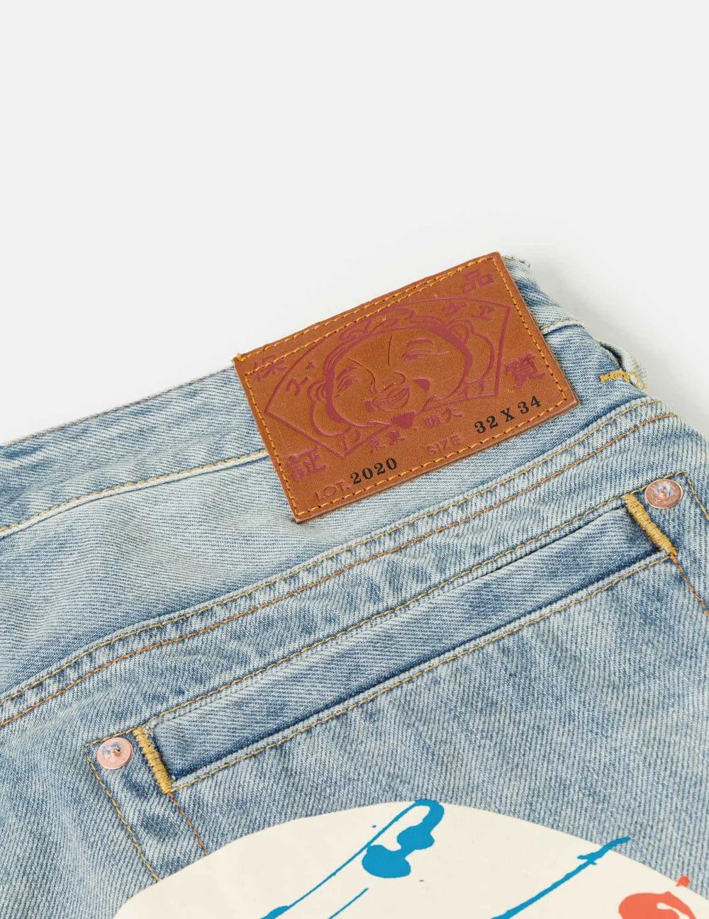 Jeans in denim chiaro e Daicock tinto a spruzzo - YES SHOPJeansEVISU2ESHTM6JE1052-W281963748964771