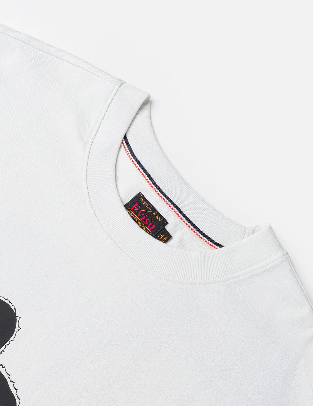 T-shirt ecru con stampa di pavone a mano azzurra - YES SHOPT-shirtEVISU2ESHTM6TS1090-XXS9193748964771