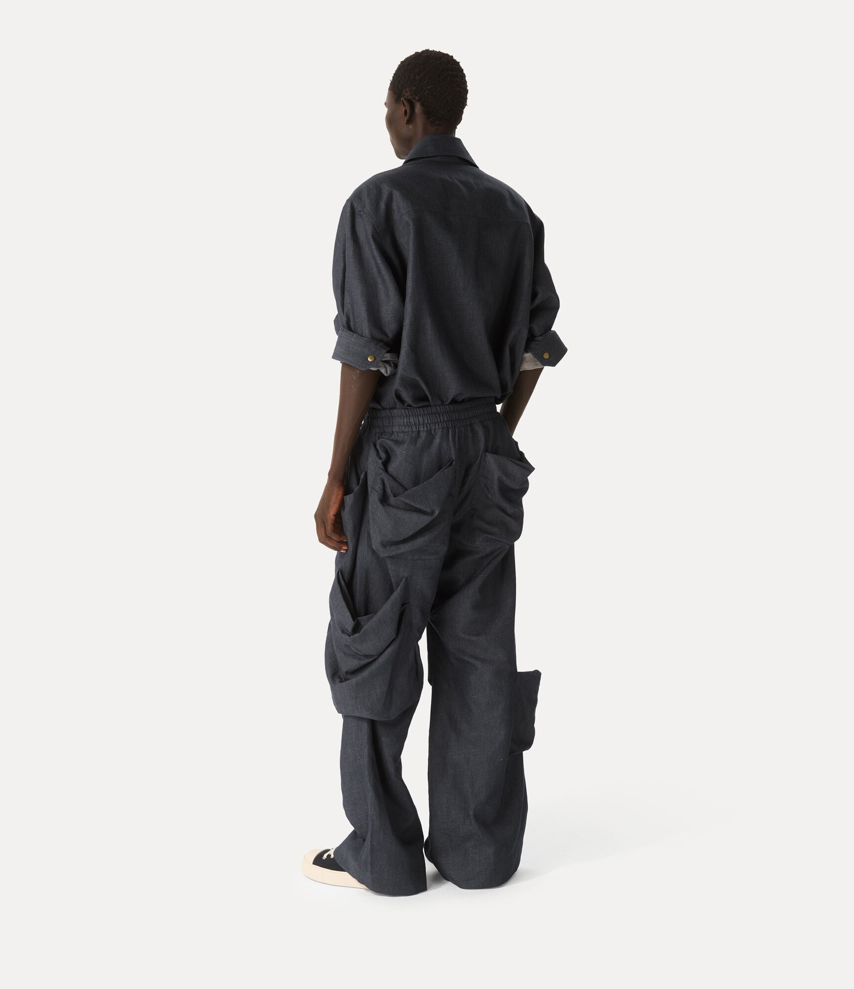 Pantalone cargo Achilles grigio scuro - YES SHOPPantaloniVIVIENNE WESTWOOD2F010020-W01D9-ACHILLES CARGO-IT 423185131776771