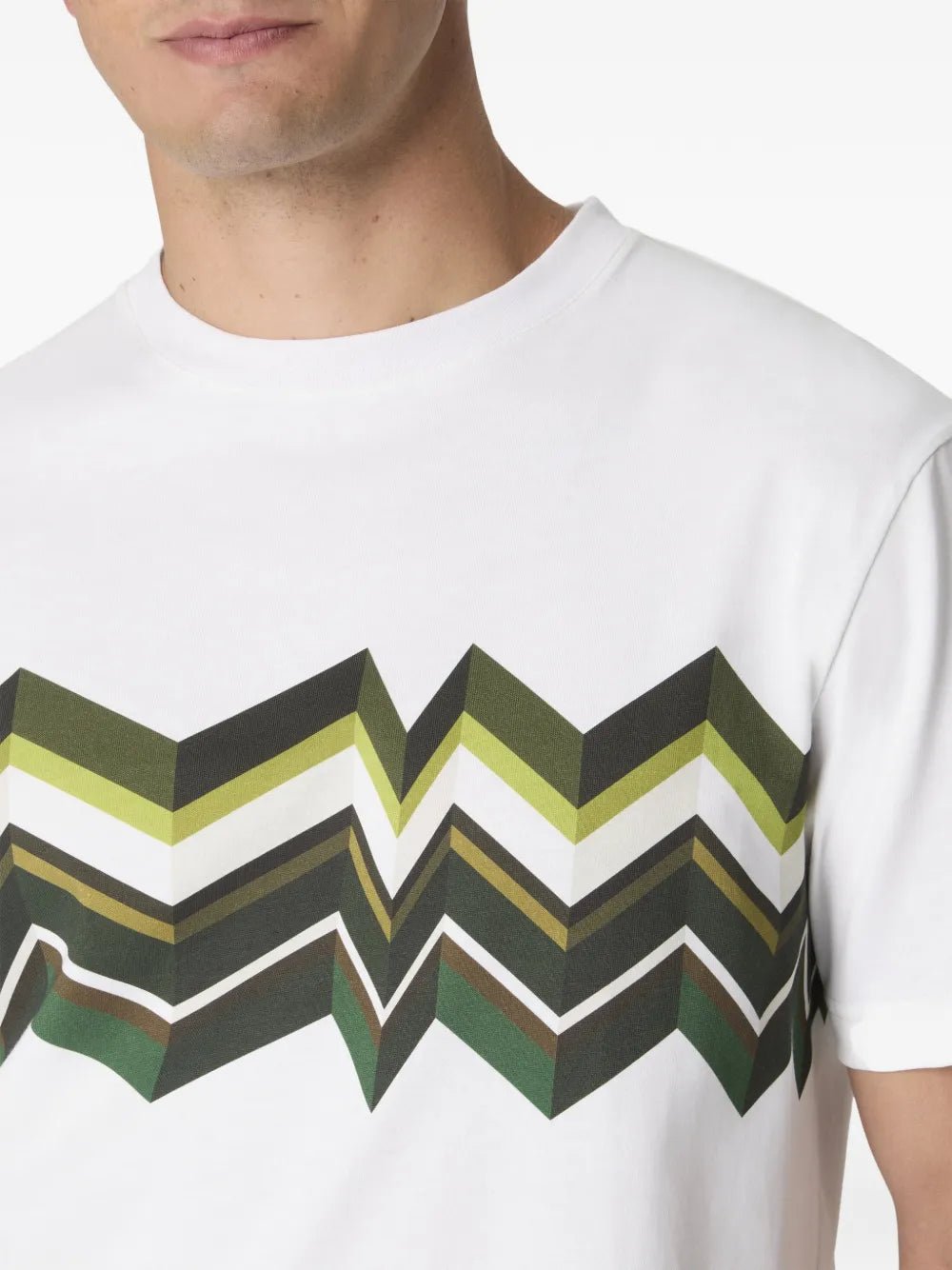 T-shirt bianca con stampa zig zag 3d - YES SHOPT-shirtMISSONIBS26SL00BJ00QP-XXS5611505742771