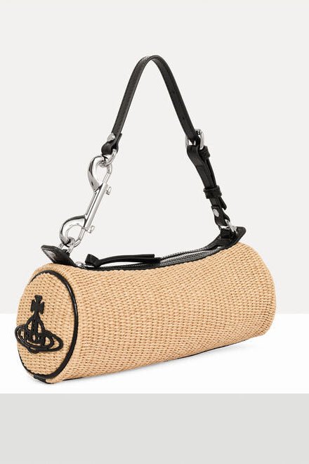 Borsa Cindy a cilindro in rafia - YES SHOPBorse a spallaVIVIENNE WESTWOOD4603000ZW-W01D0-Taglia unica