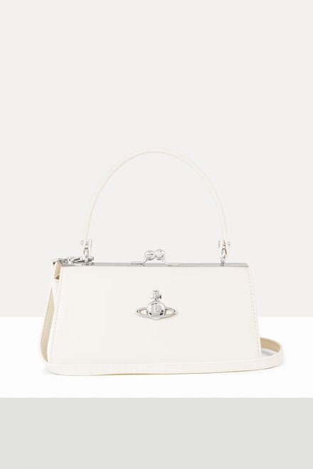 Borsa Doll XL Frame Purse in saffiano bianca - YES SHOPBorse a tracollaVIVIENNE WESTWOOD4B01000QW-S0021-Taglia unica5422503950871