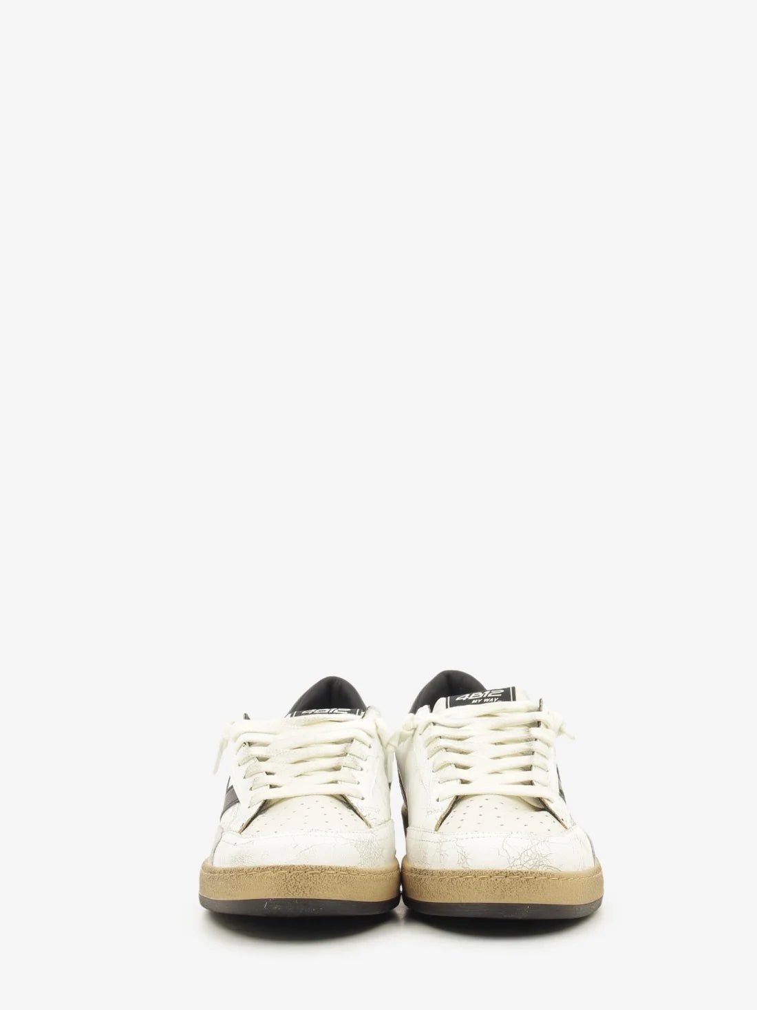 Sneakers Playnew Bianco in pelle craccata - YES SHOPSneakers4B12PLAYNEW U1041-IT 38