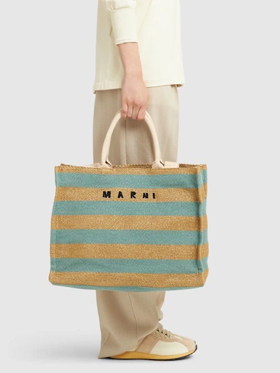 Borsa in tessuto fantasia a righe bicolor - YES SHOPBorse a spallaMARNISHMQ00341Q-Taglia unica
