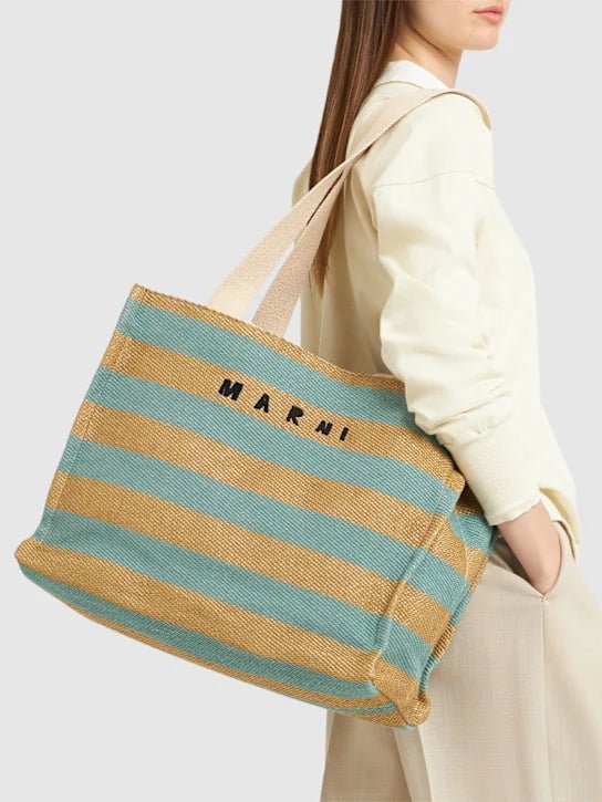 Borsa in tessuto fantasia a righe bicolor - YES SHOPBorse a spallaMARNISHMQ00341Q-Taglia unica
