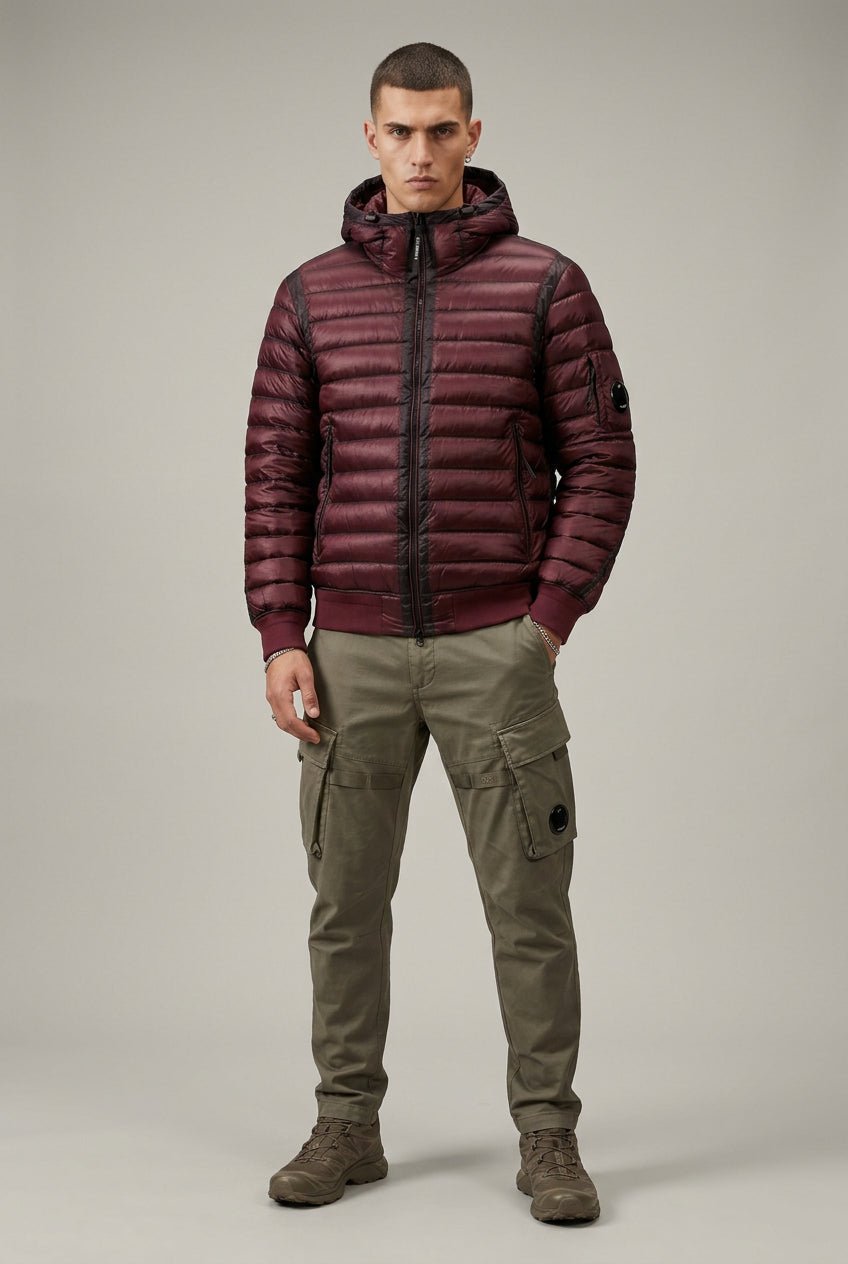 Piumino D.D. shell hoodel lens bordeaux - YES SHOPGiubbottiC.P. COMPANY21CMOW751A/110416A-39821863710971