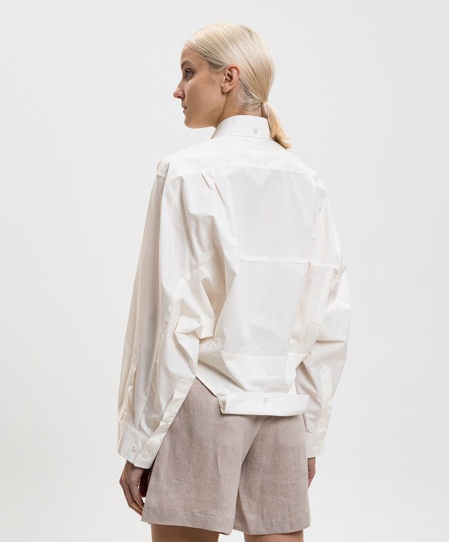 Camicia in cotone effetto speculare MM6 bianca - YES SHOPCamicieMM6 MAISON MARGIELAS52DT0058M35256/101-IT 347754118162771