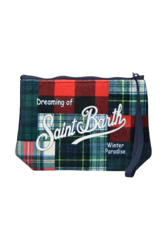 Pochette Aline patchwork in denim tartan - YES SHOPPochetteMC2 SAINT BARTHALI0002/00910M-Taglia unica