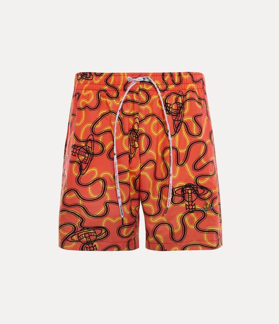Costume da bagno surf rosso con stampa wiggle - YES SHOPCostumi da bagnoVIVIENNE WESTWOOD81010003-W01FD-XXS