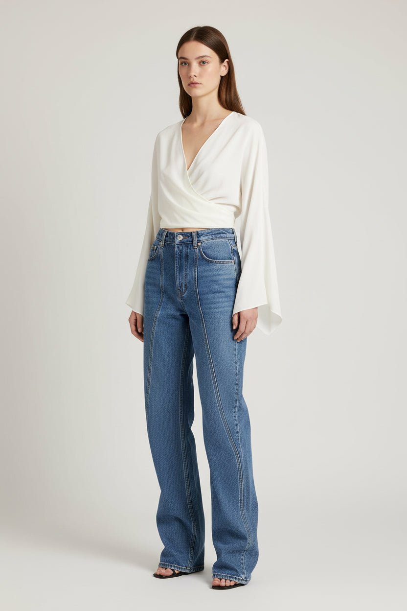 Blusa twisted MM6 panna - YES SHOPBluseMM6 MAISON MARGIELAS52NH0039M35468/102-IT 349574118162771
