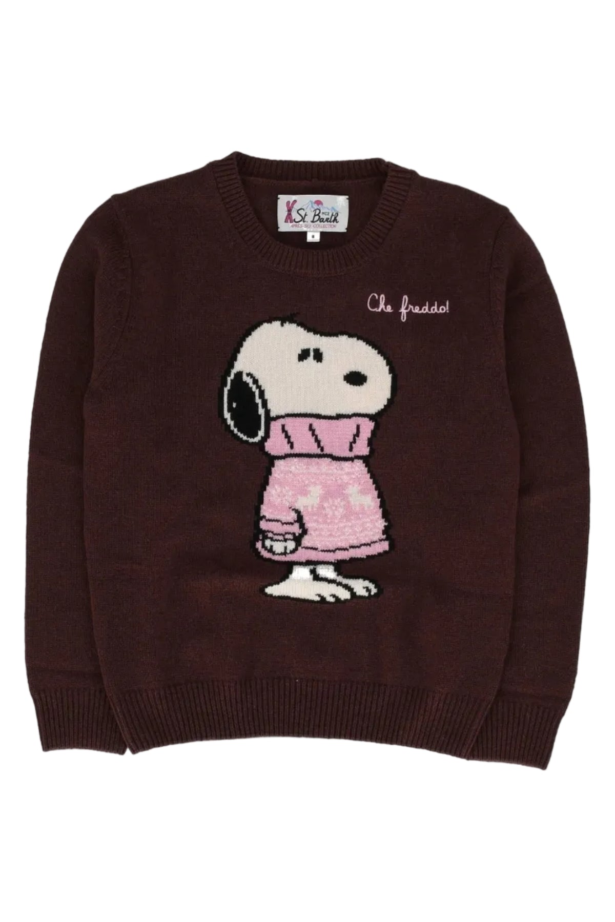 Maglione New Queen marrone Snoopy "che freddo!" - YES SHOPMaglioniMC2 SAINT BARTHQUE0010/01774M-6