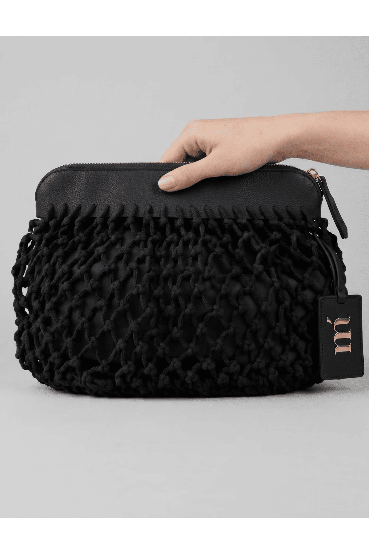 Maxi pochette nera a rete - YES SHOPPochetteMATINEE'BAG7000-Taglia unica