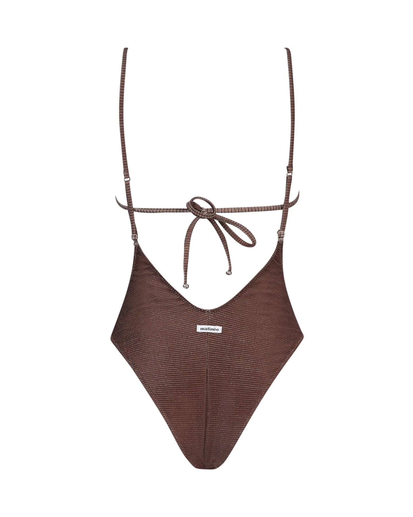 Costume intero Julie a costine in lurex marrone - YES SHOPCostumi da bagnoMATINEE'CB7065-XXS