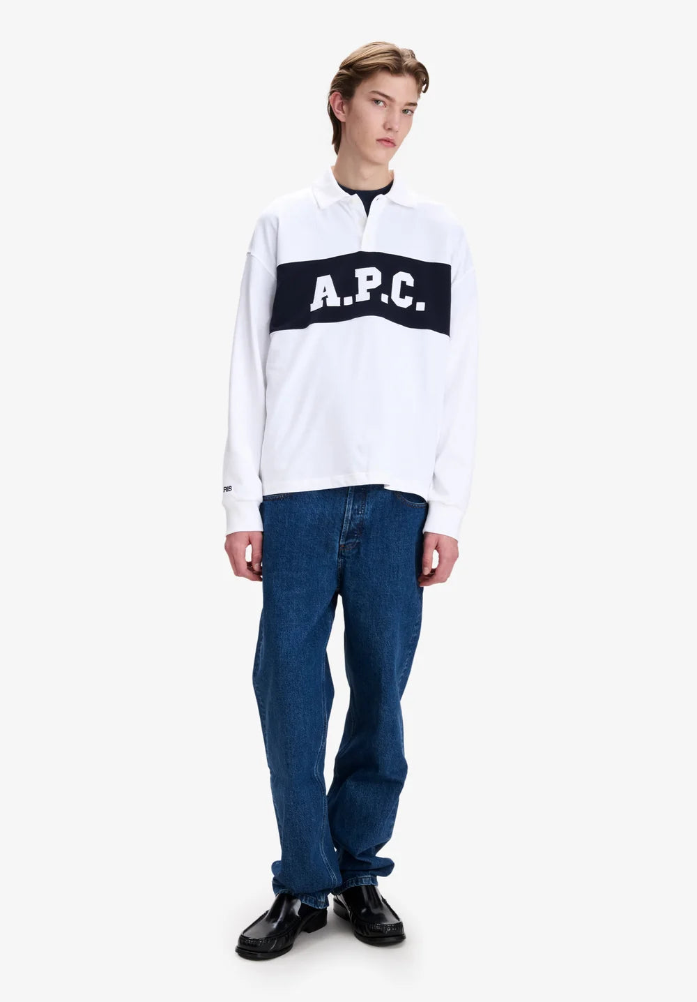 Polo Rugby Alexis bianco e blu - YES SHOPPoloA.P.C.COHRU-H26633-XXS