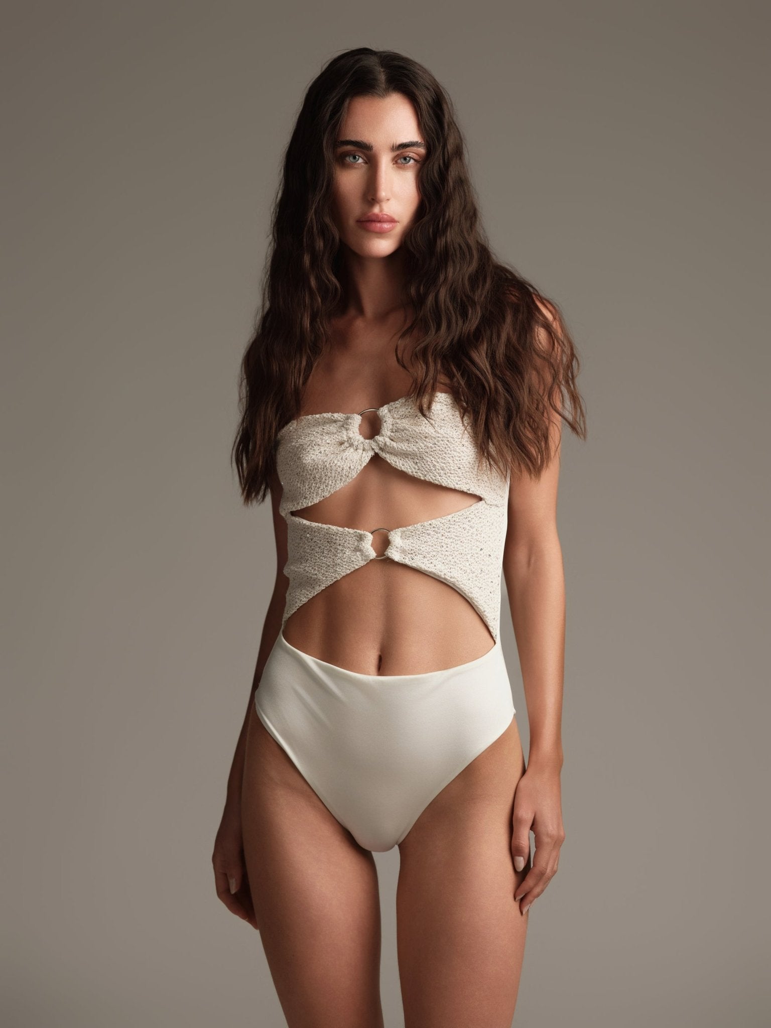 Costume intero bianco in filo crochet con paillettes - YES SHOPCostumi da bagnoCOTAZURCIC61042-XXS8255642681871