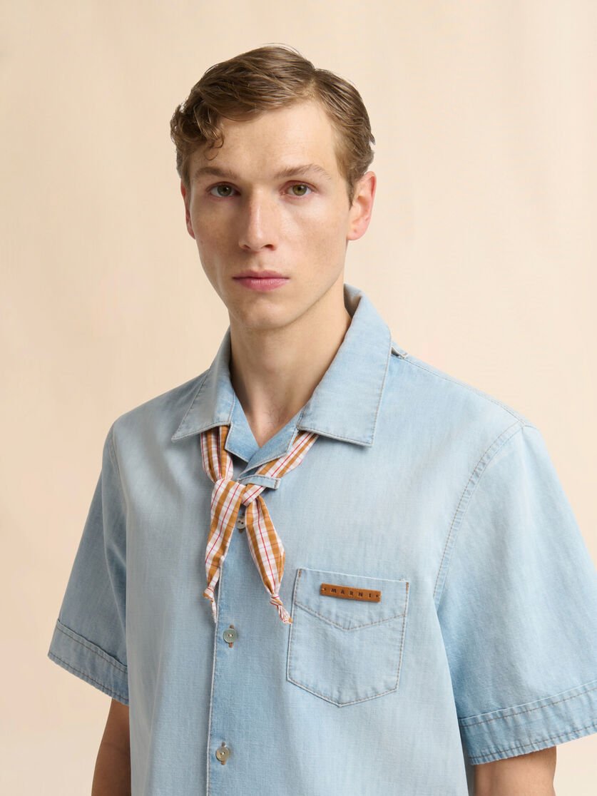 Camicia in chambray azzurro con bandana - YES SHOPCamicieMARNICUJU0034Q0USCZ1200B15-IT 42