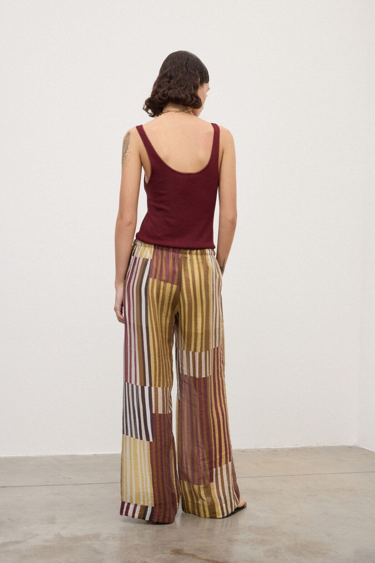 Pantalaccio patchwork a righe multicolor - YES SHOPPantaloniOTTOD'AMEDP0063-IT 347310711323771