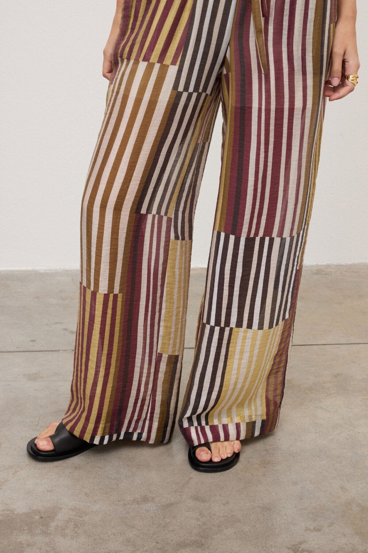 Pantalaccio patchwork a righe multicolor - YES SHOPPantaloniOTTOD'AMEDP0063-IT 347310711323771