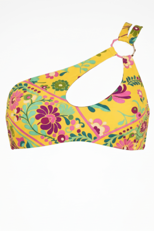 Top a fascia monospalla giallo con stampa fiorata e anello - YES SHOPCostumi da bagnoMISS BIKINIV6066T/FLGI-XXS7117999843771