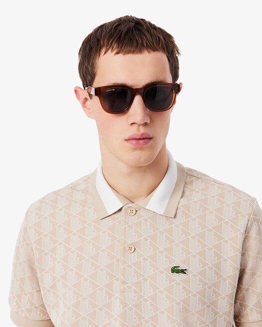 Polo con monogramma beige - YES SHOPPoloLACOSTEDH1417-00-XXS8440567380771