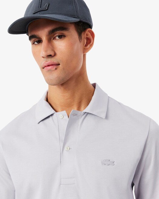 Polo con collo bowling grigio ghiaccio - YES SHOPPoloLACOSTEDH5928-XXS5820685344771