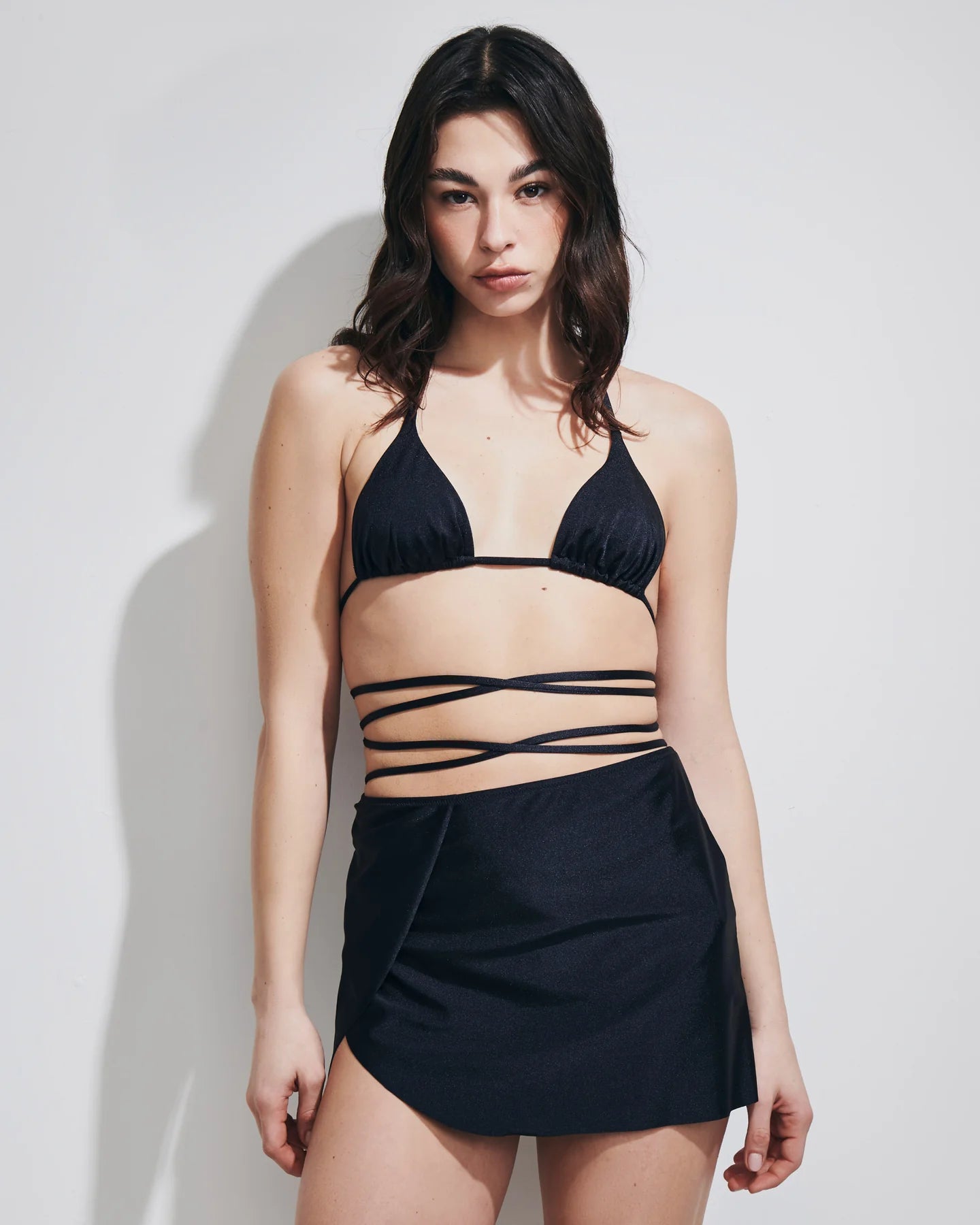 Gonna Pareo Giorgia in lycra lucida nero - YES SHOPBeachwearMATINEE'DM7006-XXS