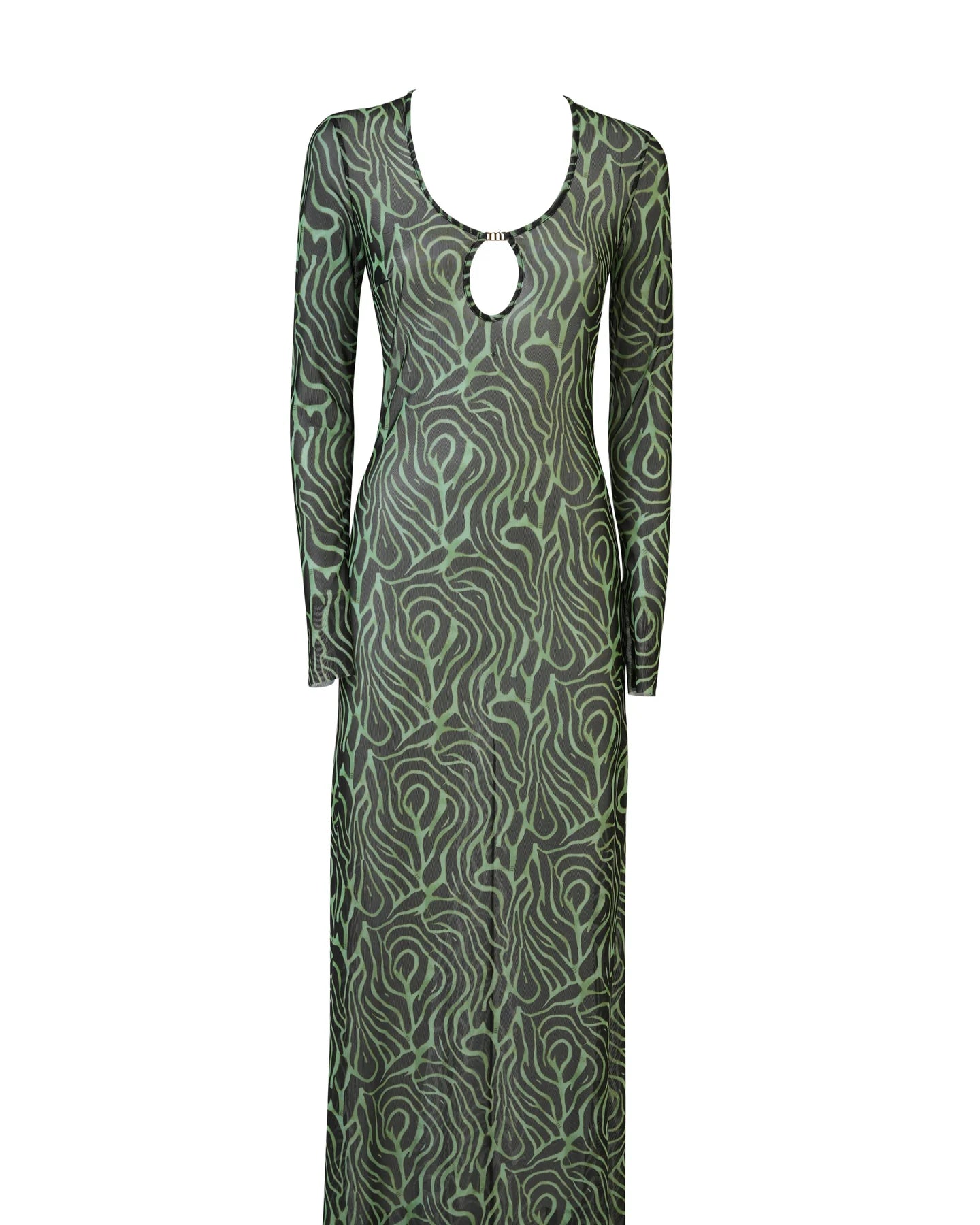 Abito Alicia in tulle zebrato verde - YES SHOPBeachwearMATINEE'DM7018-XXS