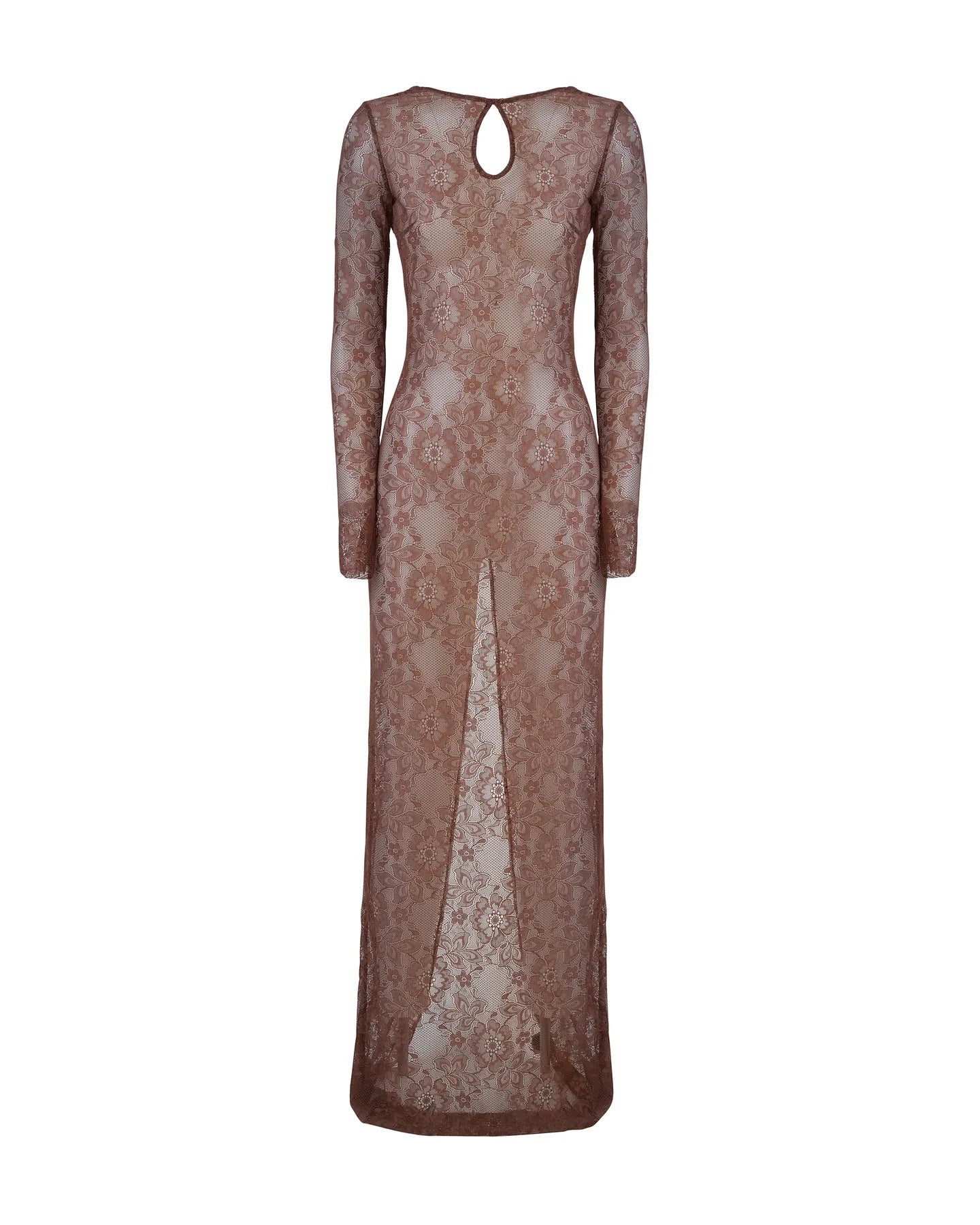 Abito lungo Alicia in merletto marrone - YES SHOPBeachwearMATINEE'DM7020-XXS