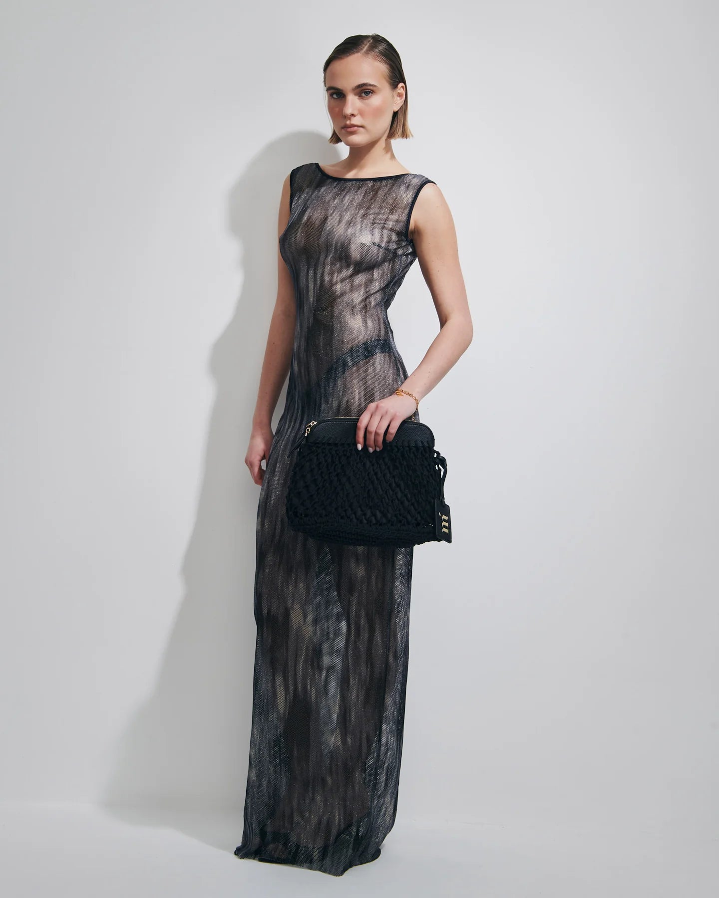 Abito Aretha in rete nero sfumato - YES SHOPBeachwearMATINEE'DM7024-XXS