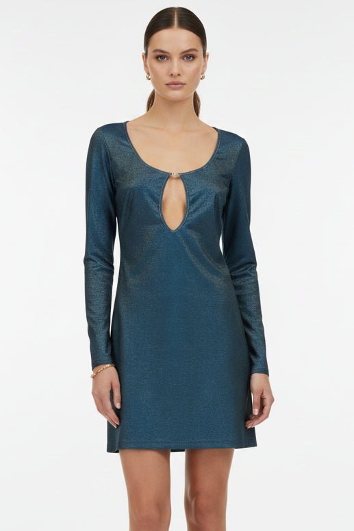 Abito corto Anastacia in lurex blu - YES SHOPBeachwearMATINEE'DM7026-XXS
