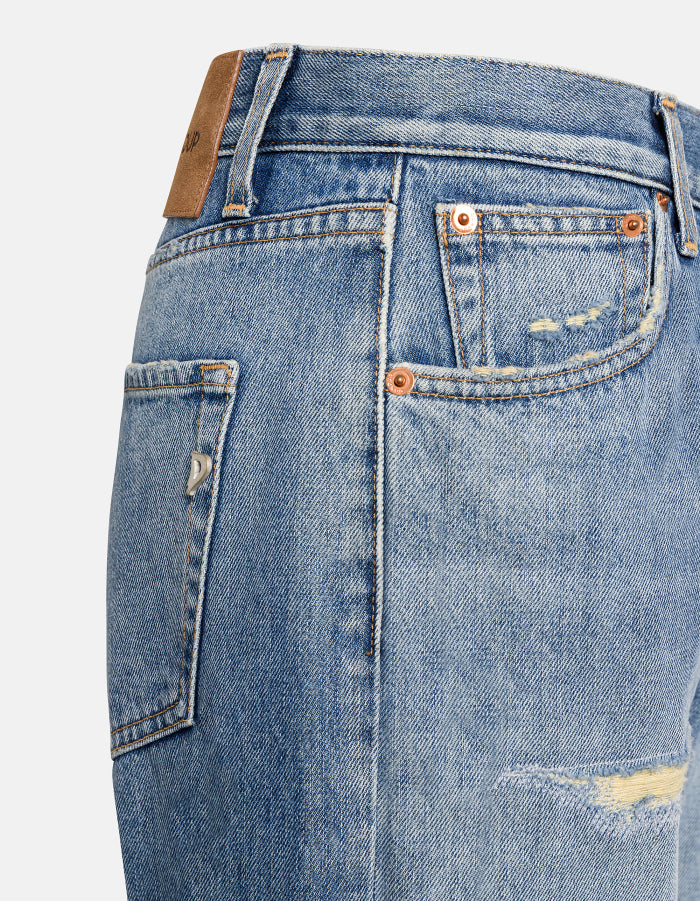 Jeans Icon regular in denim con strappi - YES SHOPJeansDONDUPDP776/DFK336D/ICON-W24
