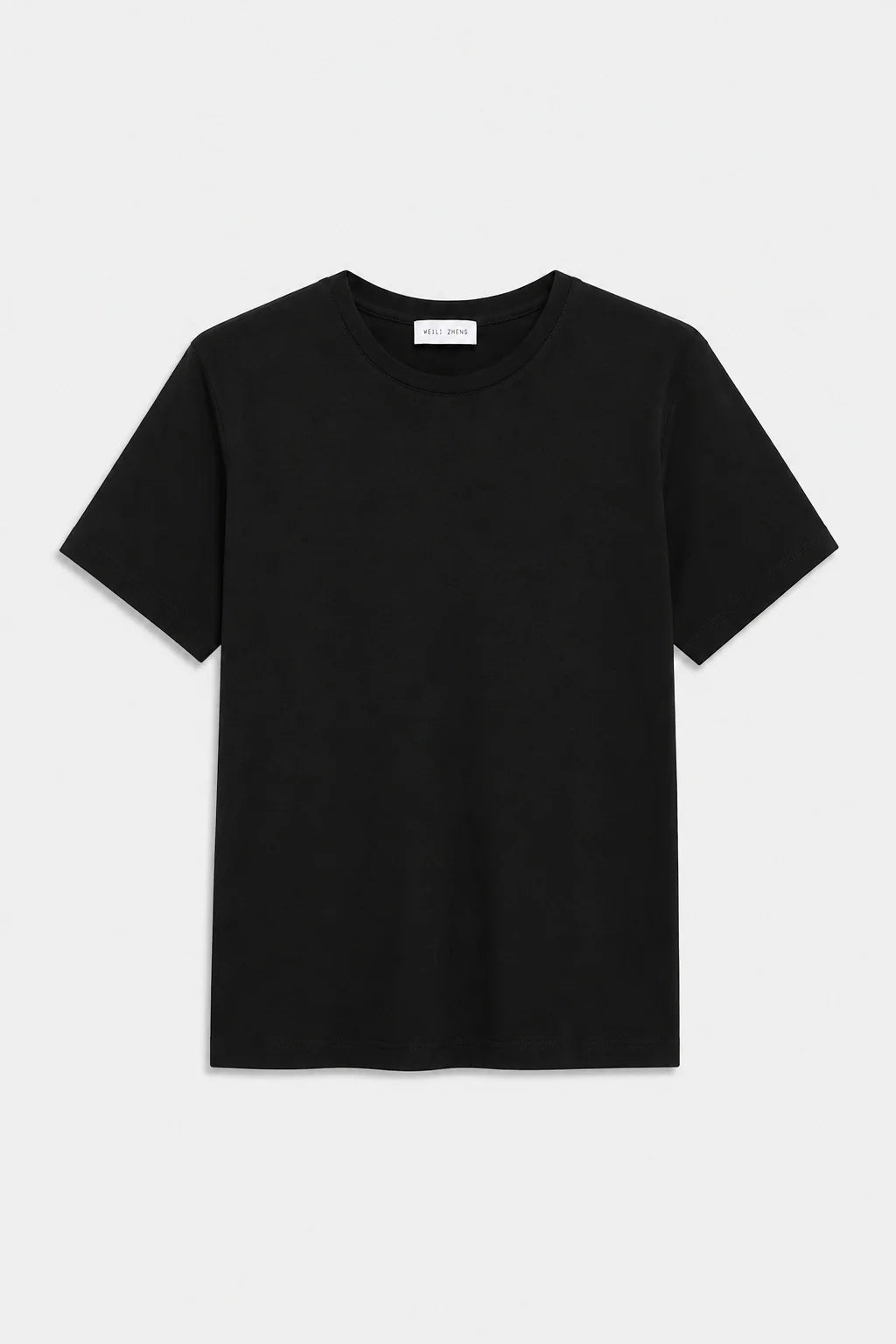 T-shirt con spalline in cotone nera - YES SHOPT-shirtWEILI ZHENGS26TS06-6