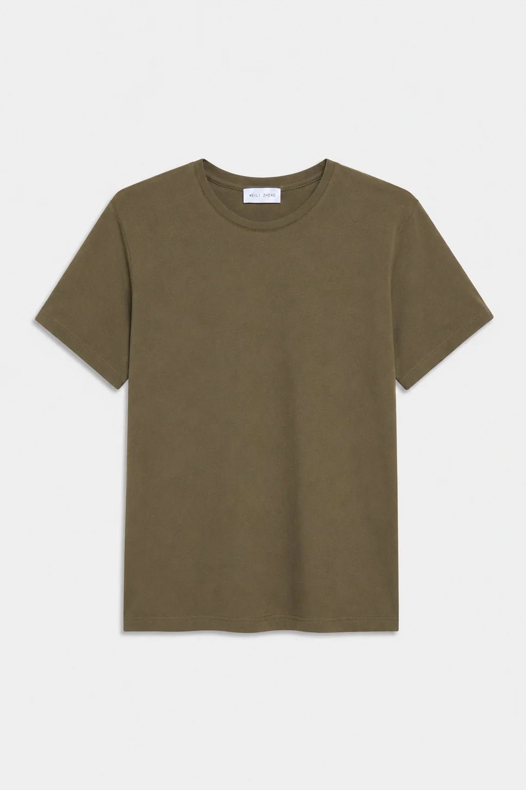 T-shirt con spalline in caldo cotone verde militare - YES SHOPT-shirtWEILI ZHENGF26TS01-6