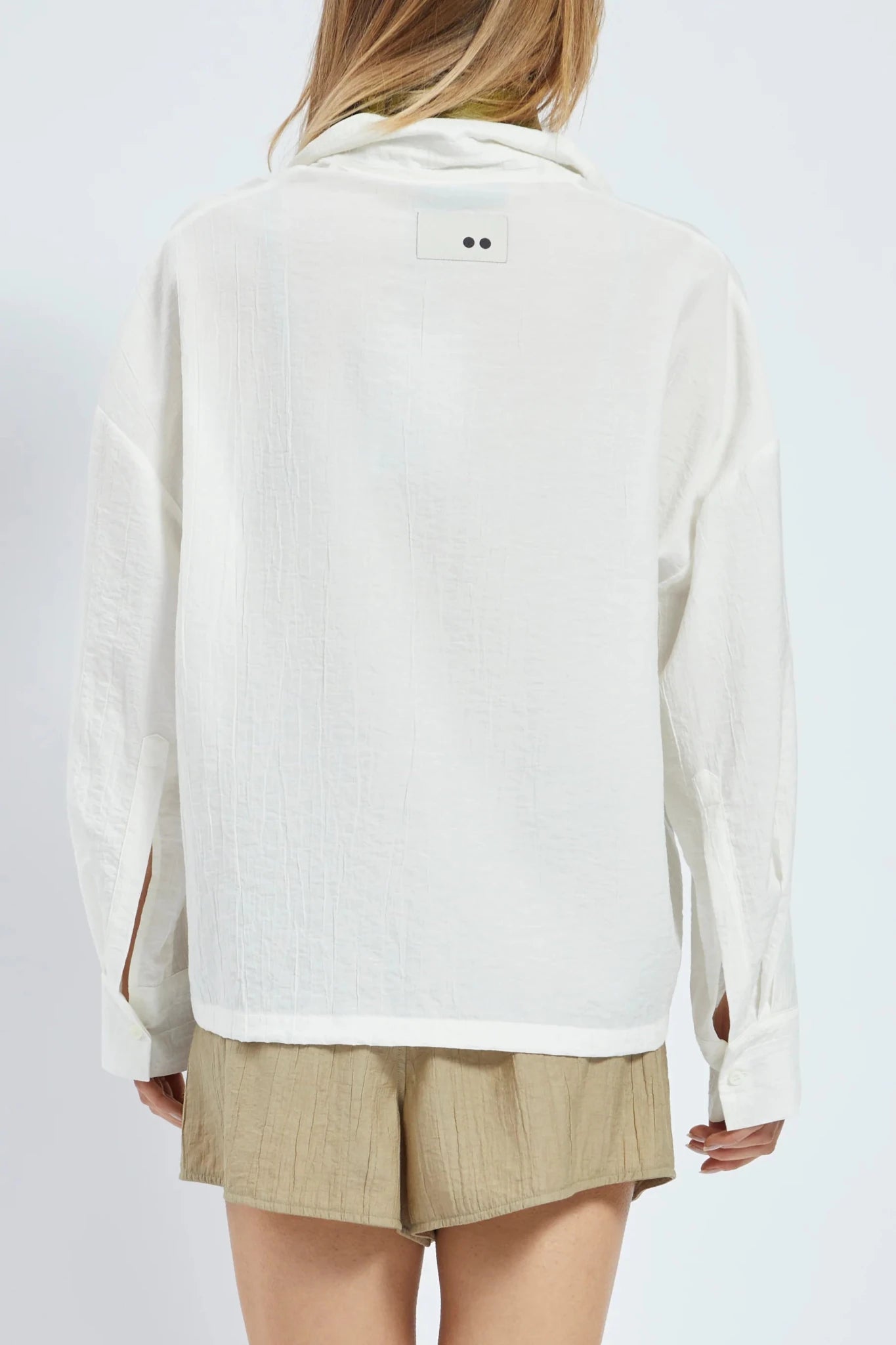 Camicia Firella latte oversize con taschino - YES SHOPCamicieTHE M..FIORELLA-XXS