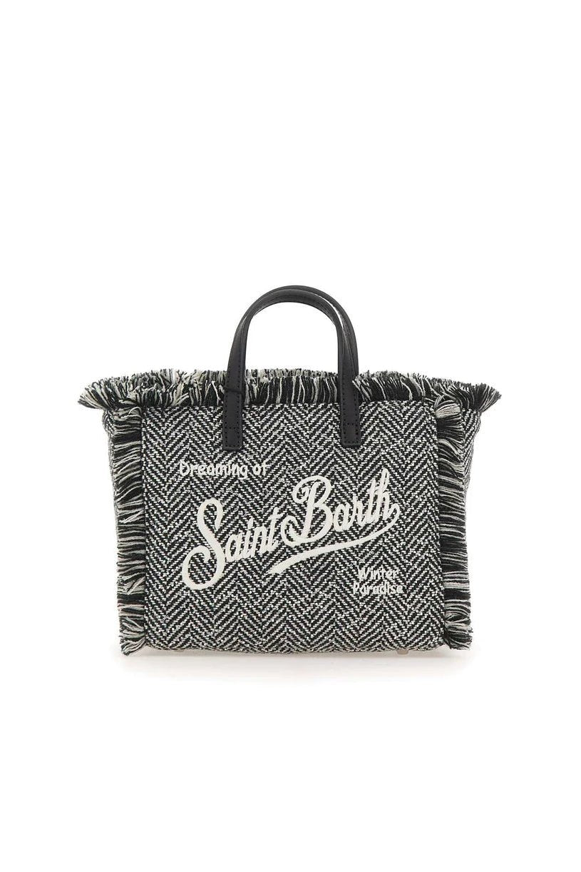Borsa Vanity mini in lana nera spigata con strass - YES SHOPBorse a tracollaMC2 SAINT BARTHVAMI031/00472M-Taglia unica